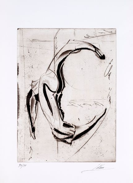 Isaac Kahn Hand Signed and Numbered Limited Edition Etchings: "Dancer"