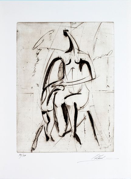 Isaac Kahn Hand Signed and Numbered Limited Edition Etchings: "Togetherness"