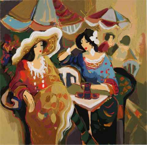 Isaac Maimon Limited Edition Serigraph:"Sambuca Time"