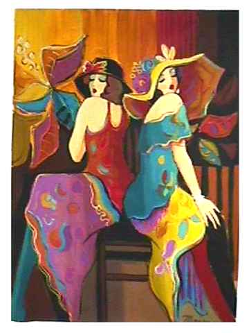 Isaac Maimon Limited Edition Serigraph:"Sisters (Twilight Time Suite)"