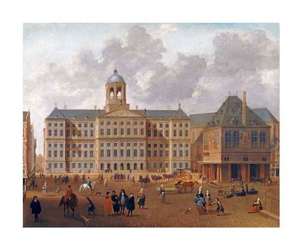Isaac Van Nickele Fine Art Open Edition Giclée:"The Town Hall on the Dam, Amsterdam"