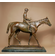 Isidore-Jules Bonheur Handcrafted Solid Bronze Sculpture:"Racehorse and Jockey"