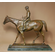 Isidore-Jules Bonheur Handcrafted Solid Bronze Sculpture:"Racehorse and Jockey"
