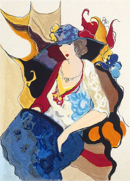 Itzchak Tarkay Hand Signed Artist Proof Serigraph Print: "FIVE GRACES"