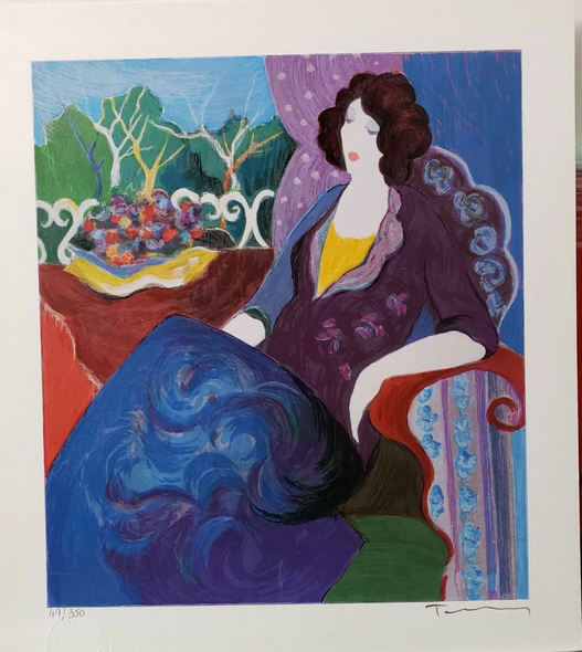 Itzchak Tarkay Hand Signed Artist Proof Serigraph Print: "ITZCHAK TARKAY"
