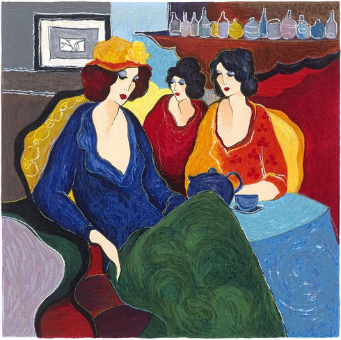 Itzchak Tarkay Hand Signed Artist Proof Serigraph Print: "ITZCHAK TARKAY" Itzchak Tarkay Hand Signed Artist Proof Serigraph Print: "ITZCHAK TARKAY"