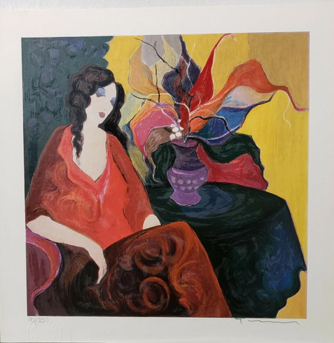 Itzchak Tarkay Hand Signed Artist Proof Serigraph Print: "ITZCHAK TARKAY" Itzchak Tarkay Hand Signed Artist Proof Serigraph Print: "ITZCHAK TARKAY"