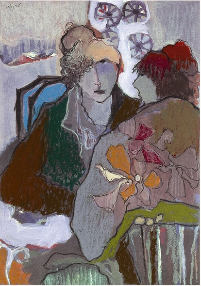Itzchak Tarkay Hand Signed Artist Proof Serigraph Print: "WINTER AFTERNOON"