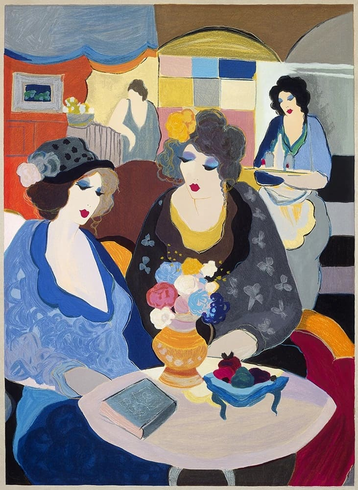 ITZCHAK TARKAY Hand Signed Limited Edition Serigraph Print: "CAFE SELECT" ITZCHAK TARKAY Hand Signed Limited Edition Serigraph Print: "CAFE SELECT"