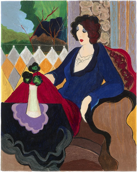 ITZCHAK TARKAY Limited Edition Artist Proof.Serigraph Print: "QUIET MOMENTS VI"