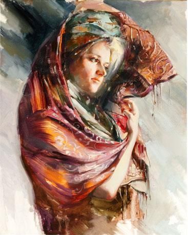 Ivan Alifan Hand Signed and Numbered Limited Edition Artist Embellished Canvas Giclee: "Boreas"