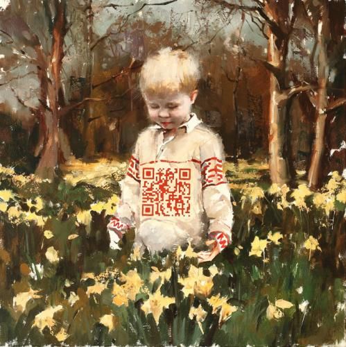 Ivan Alifan Hand Signed and Numbered Limited Edition Artist Embellished Canvas Giclee: "Ivanushka"