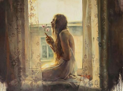 Ivan Alifan Hand Signed and Numbered Limited Edition Artist Embellished Canvas Giclee: "Memories smell like flowers"