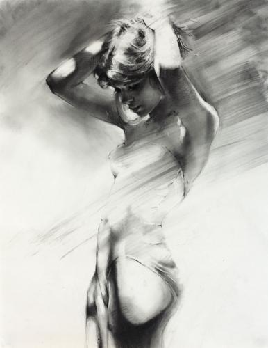 Ivan Alifan Hand Signed and Numbered Limited Edition Artist Embellished Canvas Giclee: "Moon"