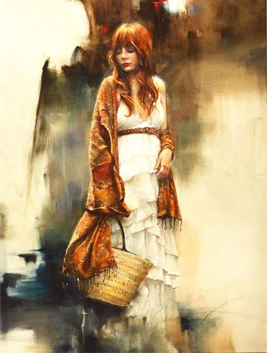 Ivan Alifan Hand Signed and Numbered Limited Edition Artist Embellished Canvas Giclee: "Pandora"