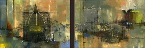 Ivan Alifan Hand Signed and Numbered Limited Edition Artist Embellished Canvas Giclee: "Vintage Italy 1"