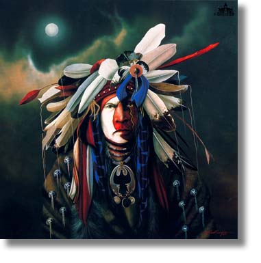 J D CHALLENGER 22X22 Secondary Market Art: "SEEKING THE VISION"