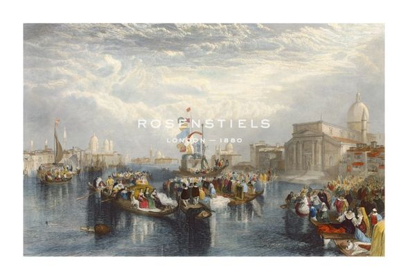 J.M.W. Turner Hand Numbered Limited Edition Print on Paper :"Church of Redentore"