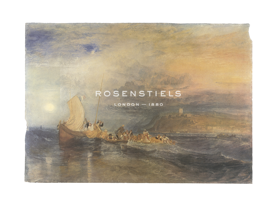 J.M.W. Turner Hand Numbered Limited Edition Print on Paper :"Folkestone From the Sea"