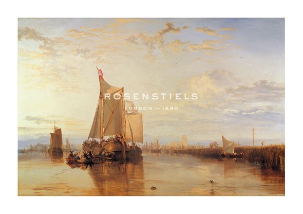 J.M.W. Turner Hand Numbered Limited Edition Print on Paper :"The Dort Packet-Boat from Rotterdam"