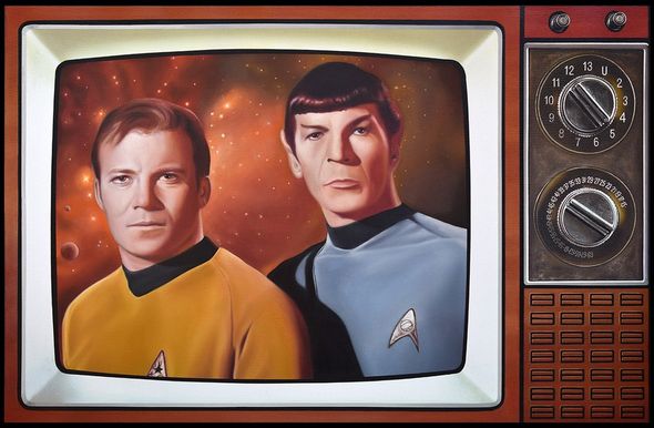 J. Scott Nicol limited edition giclée on canvas:"Star Trek TV"