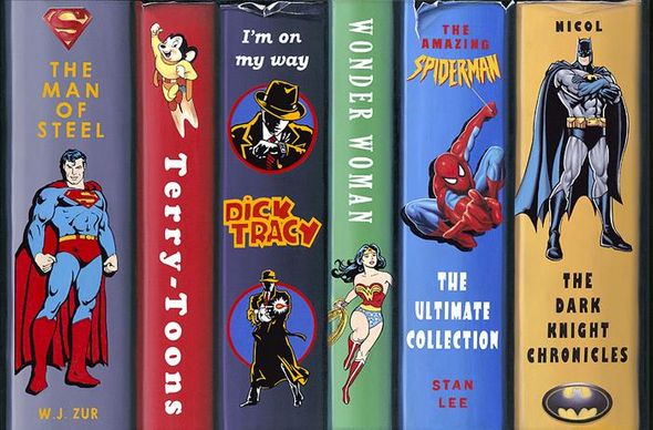 J. Scott Nicol limited edition gicl&eacute;e on canvas:"Comic Heroes"