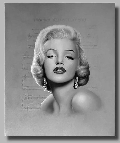 J. Scott Nicol limited edition gicl&eacute;e on canvas:"Marilyn: I Wanna Be Loved by You"