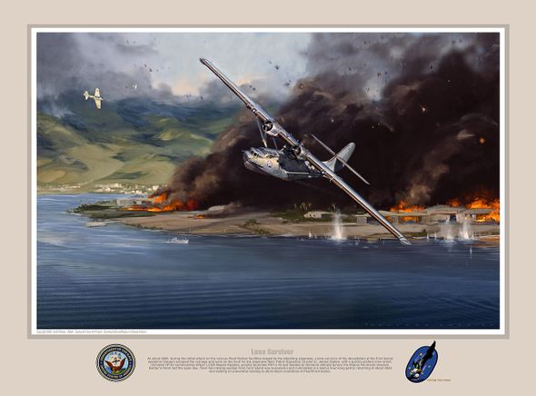 Jack Fellows Hand Signed and Numbered Limited Edition Print on Paper: "Lone-Survivor"