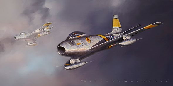 Jack Fellows Hand Signed and Numbered Limited Edition Print on Paper: "Sabre"