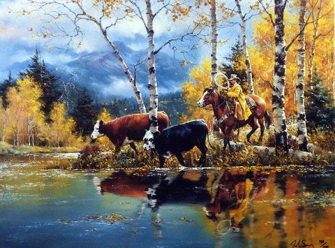 Jack Sorenson Print-Signed and Numbered:"Grandpa's Helper"