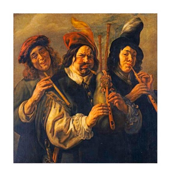 Jacob Jordaens Fine Art Open Edition Gicl&eacute;e:"Three Musicians"