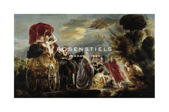 Jacob Jordaens Hand Numbered Limited Edition Print on Paper :"The Meeting of Odysseus and Nausicaa"