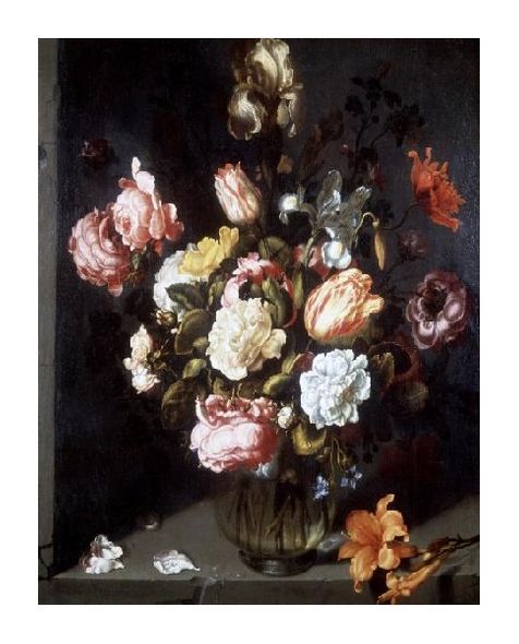 Jacob Woutersz Vosmaer Fine Art Open Edition Gicl&eacute;e:"Tulips and Peonies in a Vase"