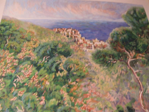 Jacqueline Kamin Limited Edition Serigraph on Canvas: "Path to Laguna" Jacqueline Kamin Limited Edition Serigraph on Canvas: "Path to Laguna"