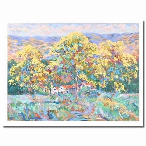 Jacqueline Kamin Limited Edition Serigraph Print: "Laguna Canyon Road" Jacqueline Kamin Limited Edition Serigraph Print: "Laguna Canyon Road"