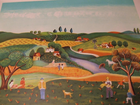Jacqueline Kamin Limited Edition Serigraph Print: "Ma Compagne" Jacqueline Kamin Limited Edition Serigraph Print: "Ma Compagne"