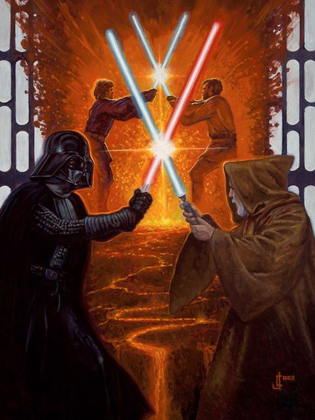 Jaime Carrillo Artist Signed and Numbered Limited Edition Star Wars Giclee:"Legacy (Canvas)"