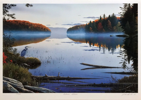 Jake Vandenbrink Artist Hand-signed Limited Edition Lithograph: "AUTUMN SOLITUDE"