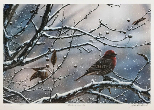 Jake Vandenbrink Artist Hand-signed Limited Edition Lithograph: "WINTER IS UPON US" Jake Vandenbrink Artist Hand-signed Limited Edition Lithograph: "WINTER IS UPON US"