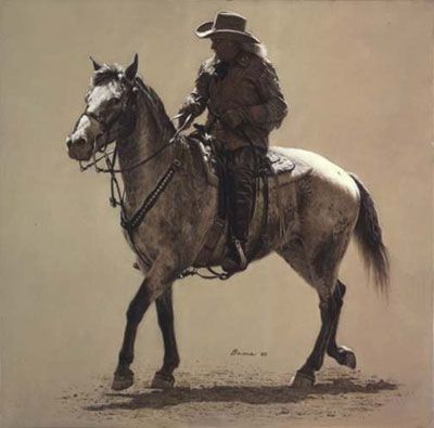 JAMES BAMA 20X21 Secondary Market Art: "BUFFALO BILL"