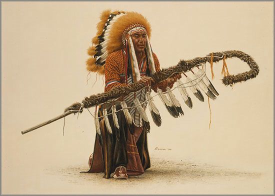James Bama Artist Proof Limited Edition Print:"Ceremonial Lance "