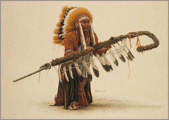 James Bama Artist Proof Limited Edition Print:"Ceremonial Lance "
