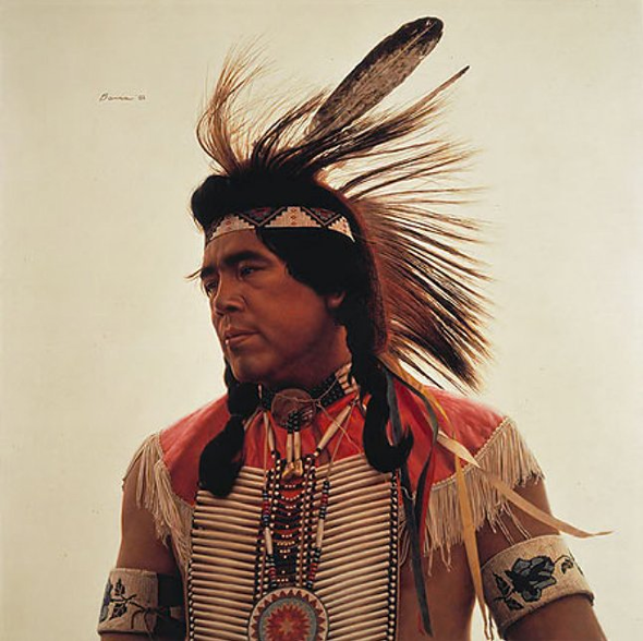 James Bama Artist Signed Limited Edition Print:"Crow Indian Dance"