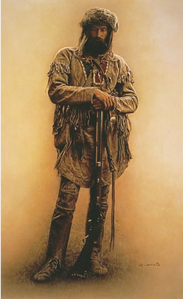 James Bama Artist Proof Limited Edition Print:"Mountain Man with Rifle"