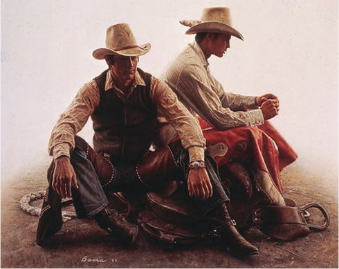 James Bama Artist Proof Limited Edition Print:"The Davilla Brothers - Bronc Riders"