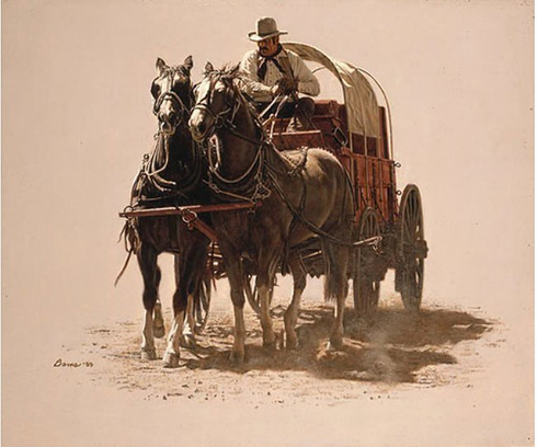 James Bama Artist Proof Limited Edition Print:"Chuck Wagon"