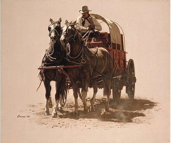 James Bama Artist Proof Limited Edition Print:"Chuck Wagon"