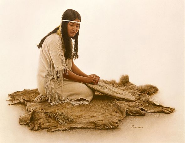 James Bama Hand Signed and Numbered Limited Edition Anniversary Canvas Giclee:"Sage Grinder"