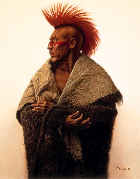 James Bama Handsigned and Numbered Limited Edition Canvas Giclee:"The Pawnee"