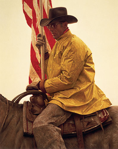 James Bama Hand Signed and Numbered Limited Edition Canvas Giclee: "Waiting for the Grand Entry"